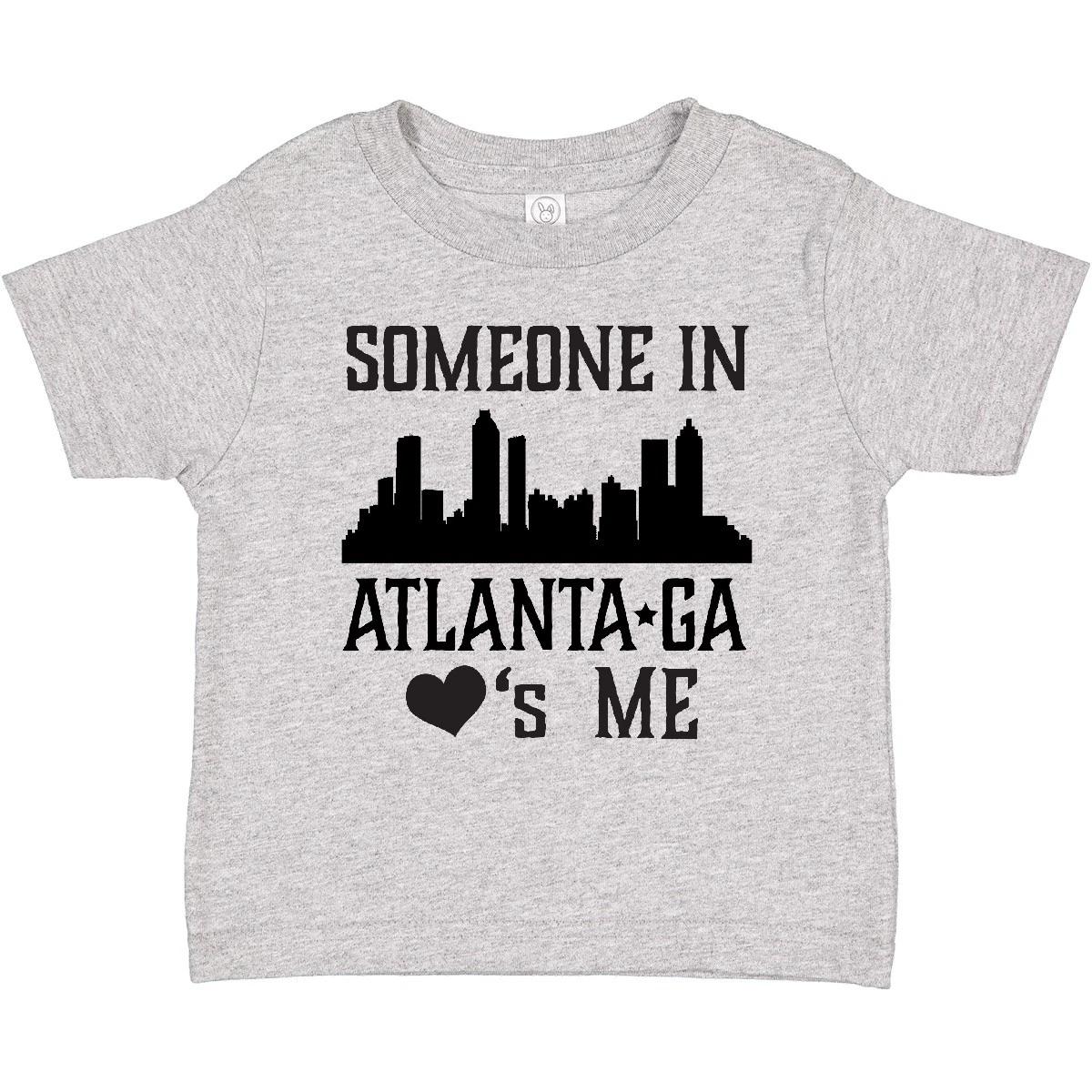 Inktastic Atlanta Georgia Someone Loves Me Skyline Toddler kids boys T-Shirt Ga Outfit Kid 150