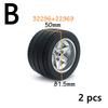 MOC Brick Wheel Hub Technical Tire Car Truck Vehicle Tire Construction Building Blocks 56145 32019 86652 56908 41897 54120 Leduo