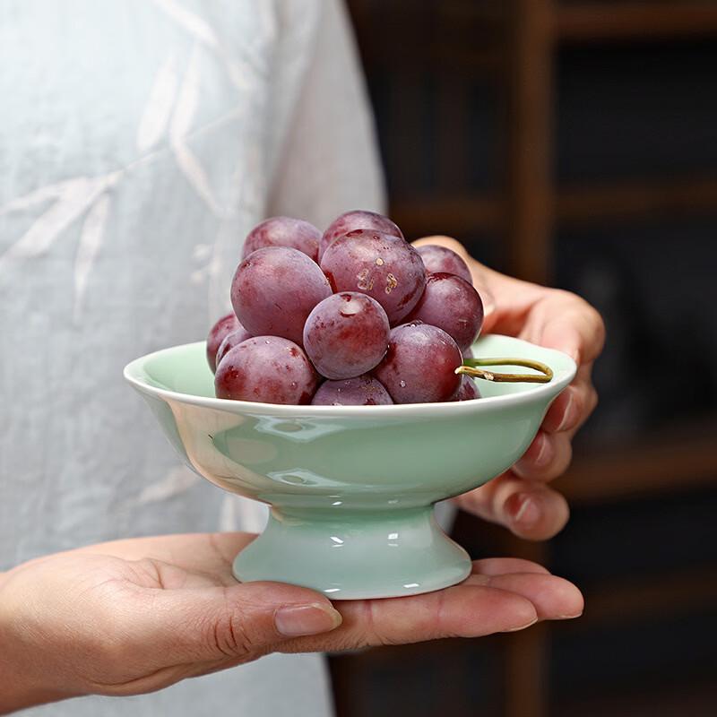 Blaue und weiße Keramik chinesischer Stil Obst- und Snackteller
