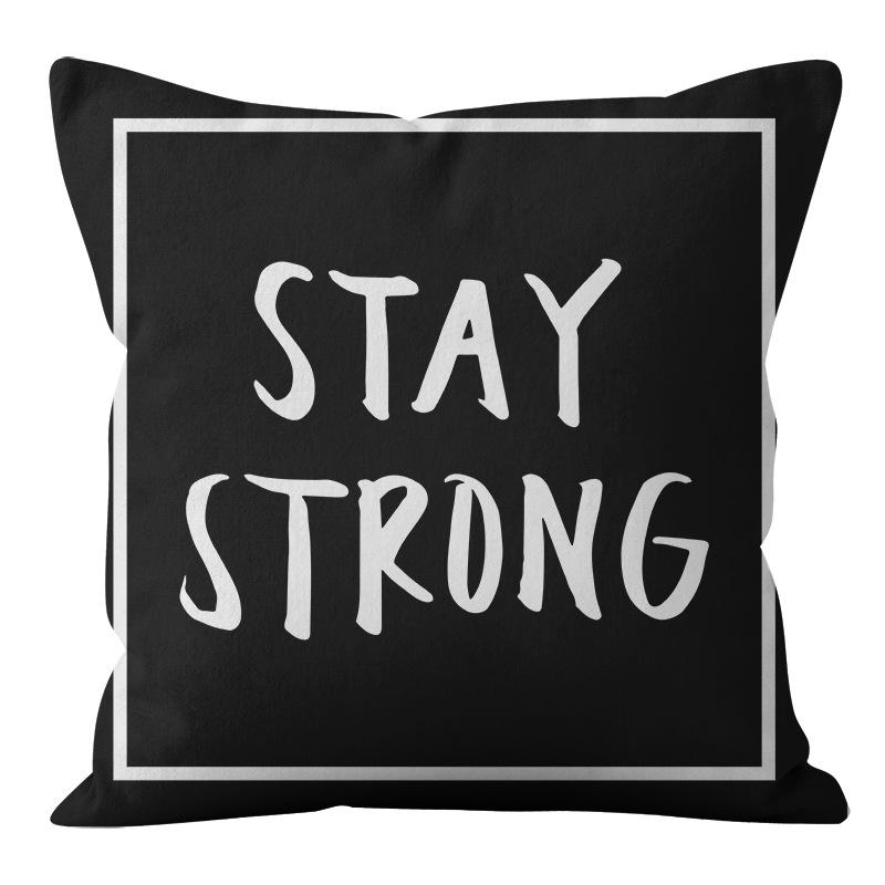 Stil Minimalist Nordic Alb-Negru Abstract Geometric Față de Pernă Acasă Living Canapă Pernă Față de Pernă