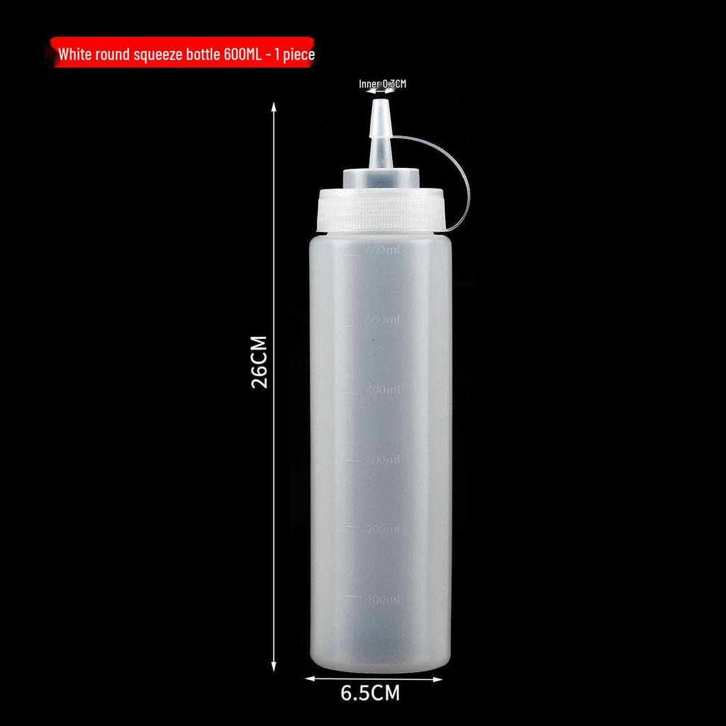 Commercial Tomato Salad Dressing Plastic Squeeze Bottle - Food Grade, Wide Mouth, Ideal for Jam and Milk Tea