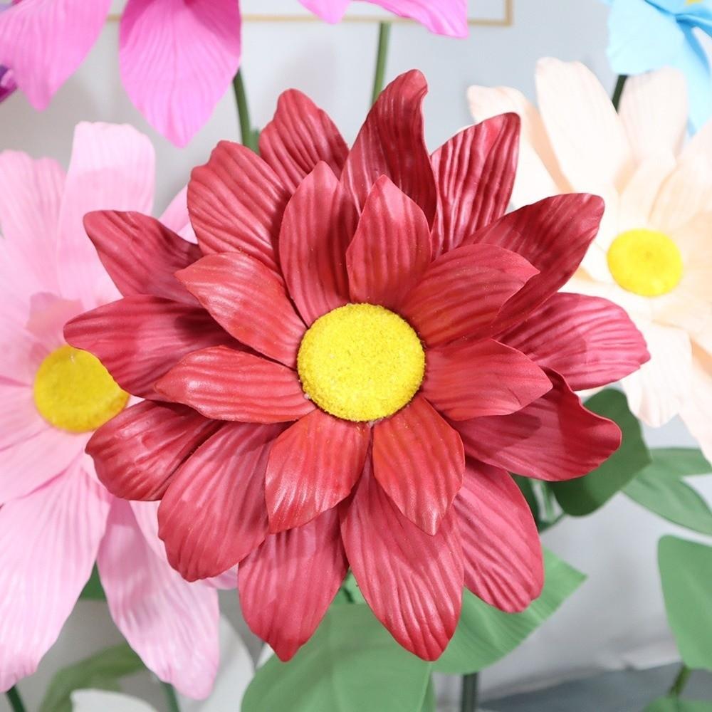 New 50cm Artificial Daisy Large Multicolor Simulated Flower Waterproof PE Foam Daisy Wedding Decoration