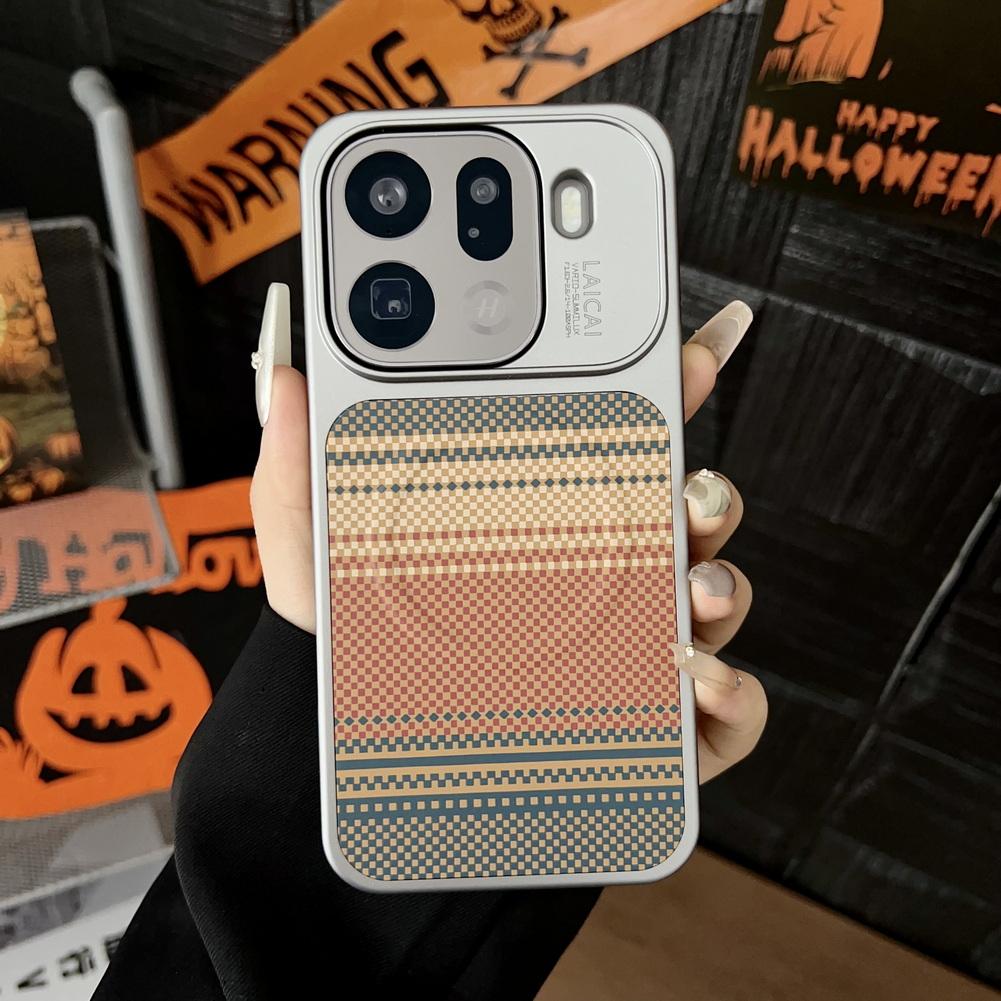 

Керамический узор из углеродного волокна с беспроводной зарядкой, магнитное кольцо, чехол для OPPO Find X9 Pro, find x9, защитная крышка для объектива OPPO Find X9 Pro