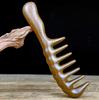 Golden Sandalwood Thickened Wooden Comb for Long and Curly Hair Massage
