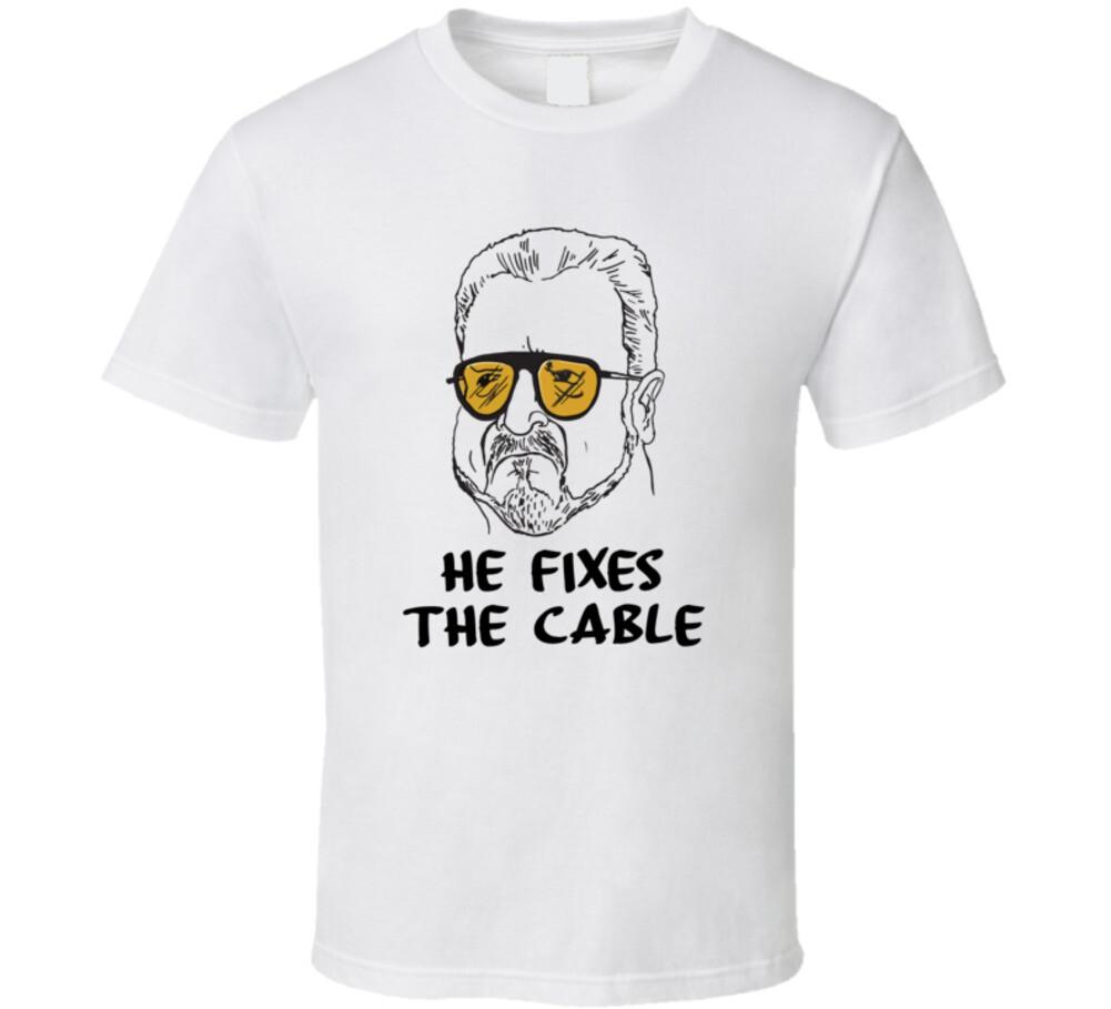 

The Big Lebowski Walter Sobchak He Fixes The Cable Quote T Shirt Mens Womens Tees Top L
