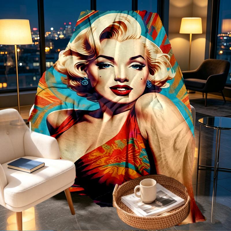 Singer Print Blanket - Soft & Comfortable, for Bedroom, Travel, Sofa, Home Decoration - Birthday Christmas Gift for Friend