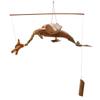 Wind Chimes Natural Coconut Dragon Mobile 37cm