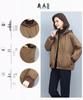 2024 Women's Hooded Thick Cotton Jacket - Casual, Plus Size, Autumn/Winter Outerwear