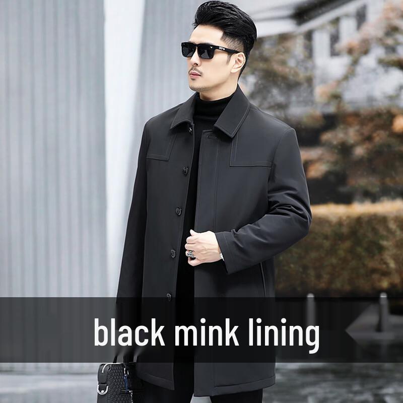 

KAISER Men s Luxury Mink Fur Lined Parka 3XL