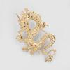 Chinese Style Twisted Dragon Earring Cool Gold Silver Color Metal Animal Pendant Unique Drop Earring Statement Party Jewelry