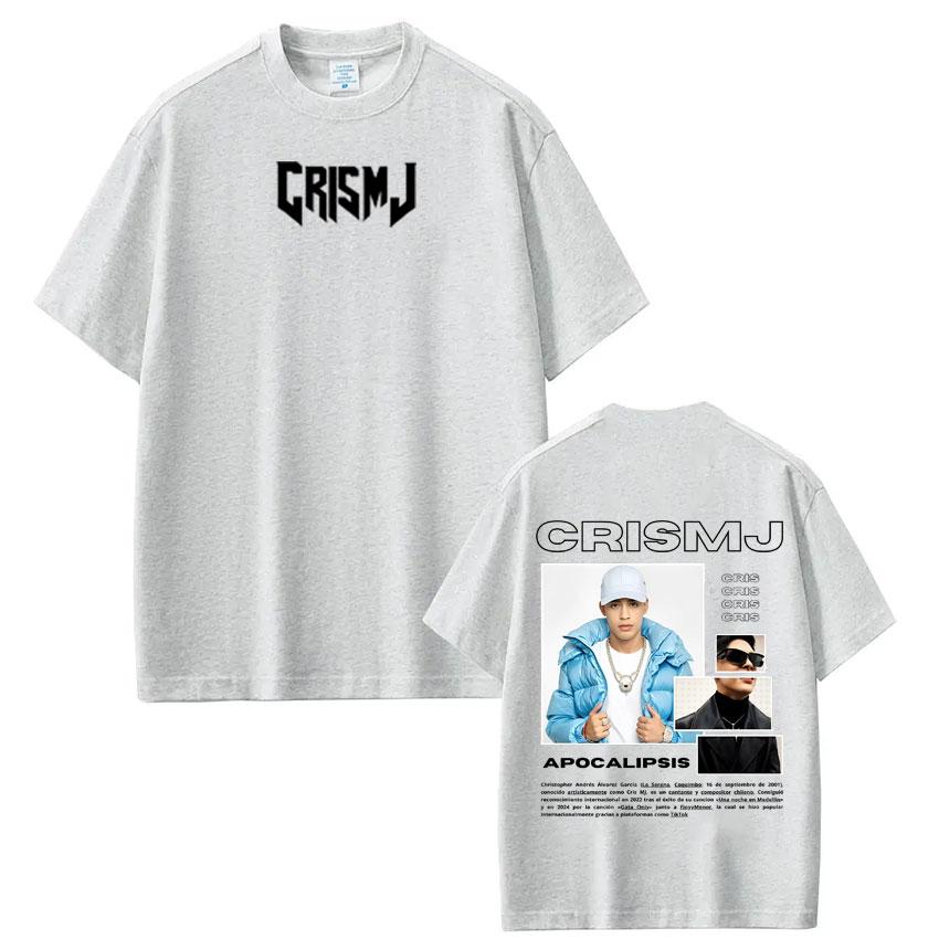 Rapper Cris Mj Tour 2026 Merch Tshirt Men Women Harajuku Gothic T Shirts High Quality Cotton Short-sleeved Oversized T-shirts