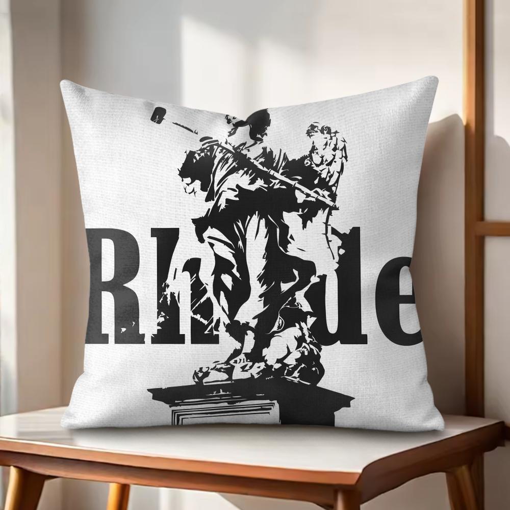 

Fashion Brand RRHUDEs Cushion Cover Natural Linen Organic Fabric DoubleSided Printing Couch Pillow Covers Home Decor 30x30cm