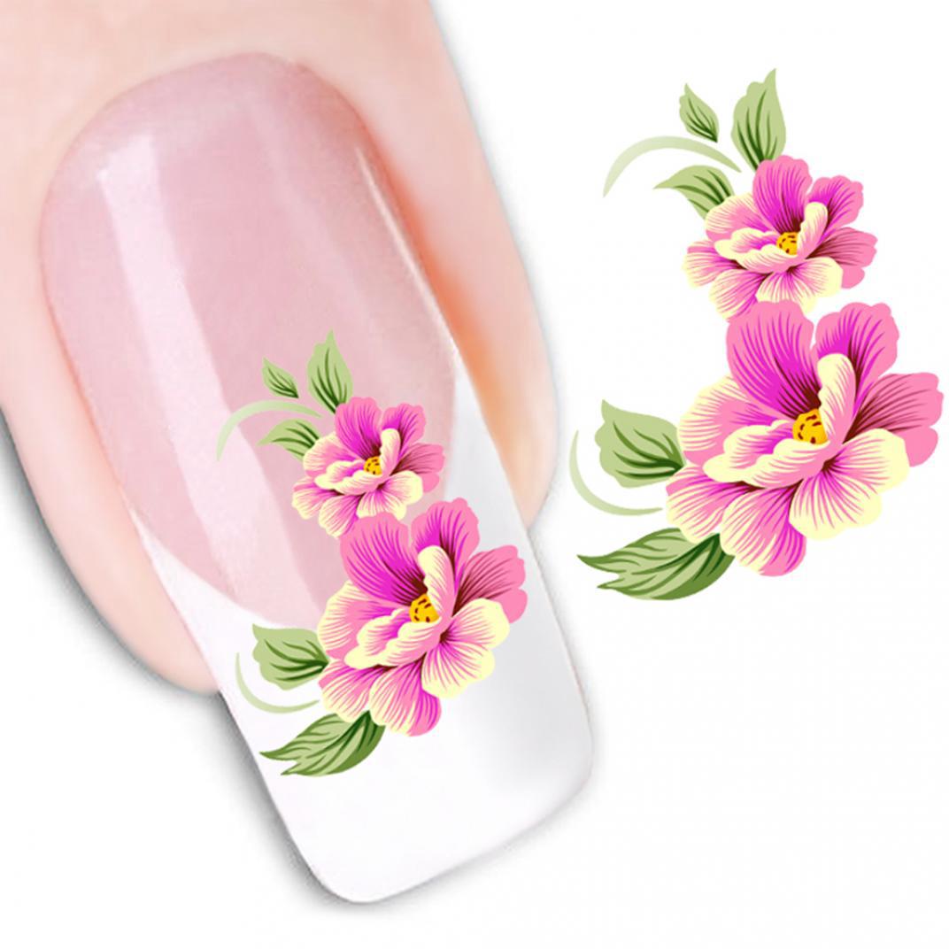 

DIY ногтей искусство стикер цветок моды женщин маникюр красота наклейки украшения