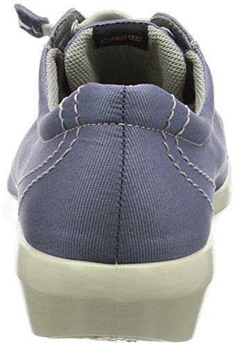 Asahi Top Dry Women's Waterproof Gore-Tex Rain Sneakers (Model TDY-3961), Blue, Size 23.5 Cm, 3E