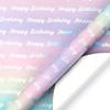 Valentine's & Birthday Laser-Printed Aluminum Foil Large Gift Wrap Paper