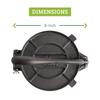 8 Inch Cast Iron Tortilla Press Pre-Seasoned Tortilla Maker For Corn Tortillas And Pancake Roti Mexican Tacos Maker Dough Press