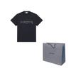 Balenciaga SS22 Drop Shoulder Sleeve T Shirt Women's Black 612965TLVF11069