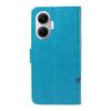 For Xiaomi Poco F7 5G/Xiaomi Redmi Turbo 4 Pro 5G PU Leather Cases Flower Pattern Wallet Stand Phone Cover with Strap