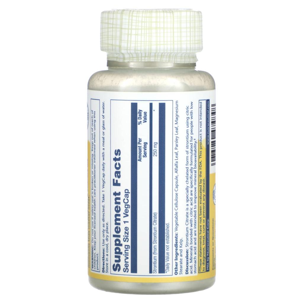 Strontium Citrate, 250Mg, 60 Veggie Caps