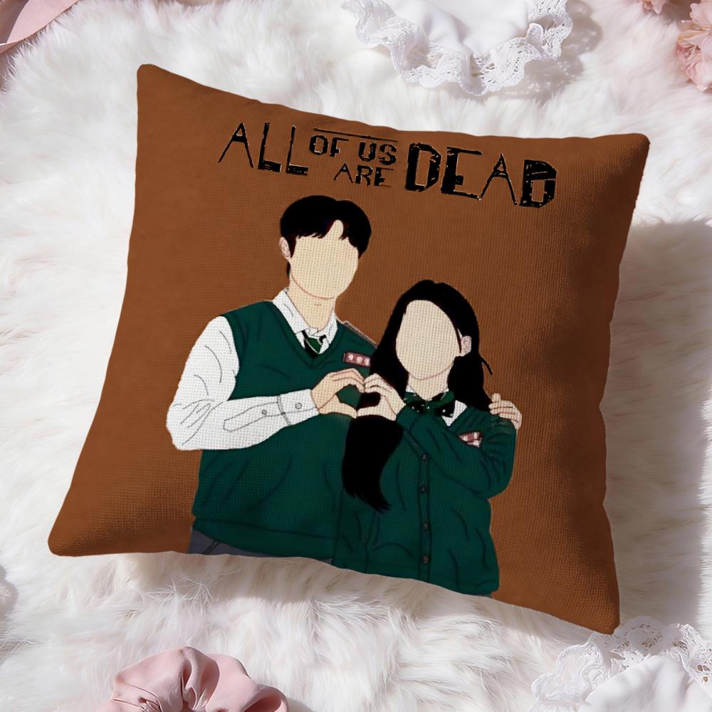 A-Все мы мертвы Наволочка Премиум Комфорт Двусторонняя Подушка - Дизайн Два в Одном для Любой Комнаты и Салона Автомобиля 30cmx30cm