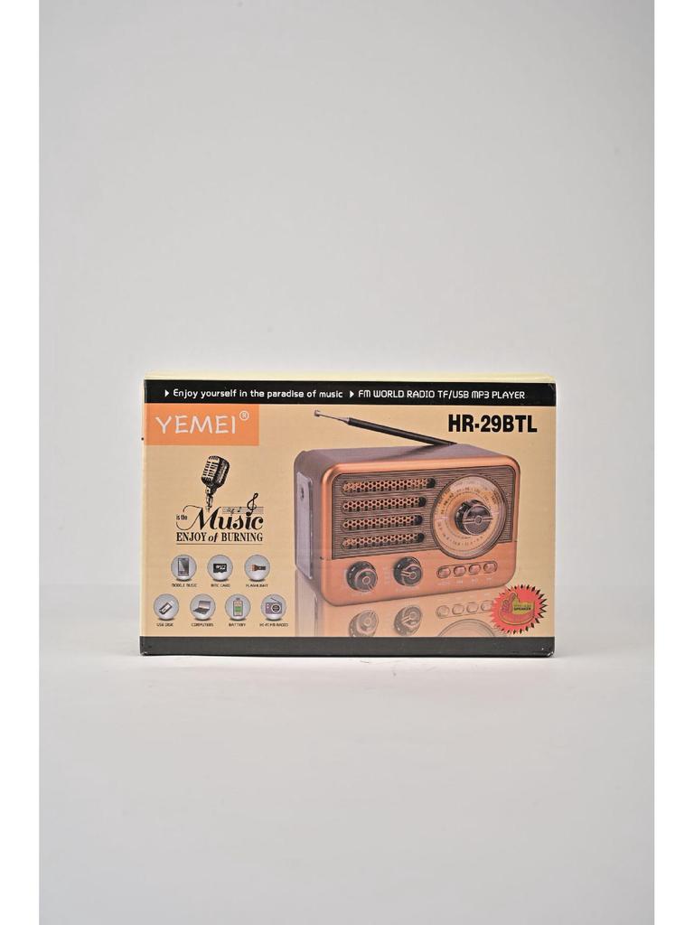 Retro Multi-Band Bluetooth Radio with MP3 & Card Slot Speaker