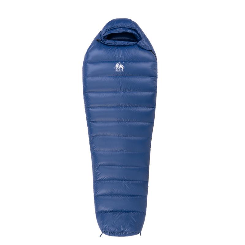 90% Duck Down Mummy Sleeping Bag: Thickened, Portable for Outdoor Camping