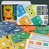 Cube Face Changing Wood Puzzle Building Blocks Board Game Montessori Expression Wooden Blocks Blocos For Children Kids Toys Gift
