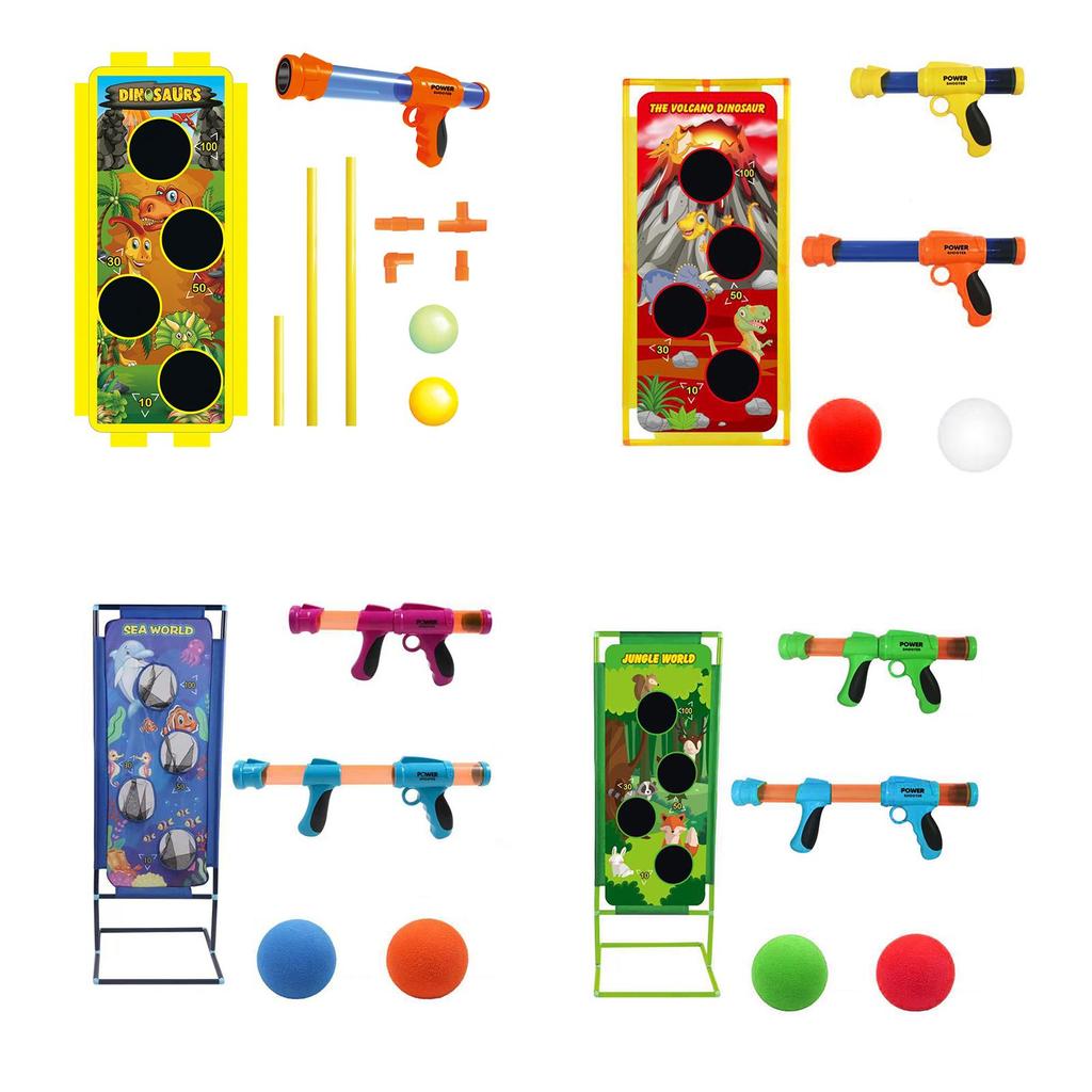 Buy Air Powered Shooter Toy Foam Ball Guns Shooting Targets Gun at
