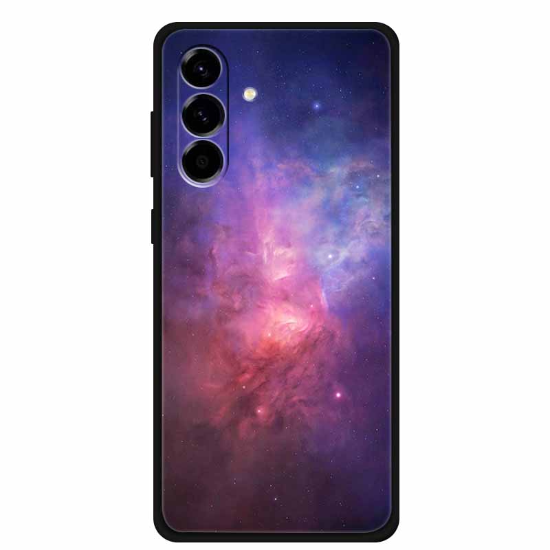 For Samsung Galaxy S25 FE 5G Case Soft Silicone TPU Black Phone Cover For Galaxy S25 FE 5G Protective Cartoon Bumper Coque S25FE