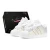 Tênis de Skateboard Originals SUPERSTAR Feminino Cano Baixo Branco JQ4098(TeamS2-S-BOX)
