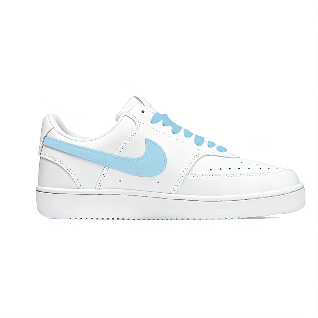 Nike Court Vision 1 Blue Sky Pu Slip Resistant Cushioning Abrasion Resistant Balance Low top Skateboard Shoes Men's DH2987-101(Team2109-)