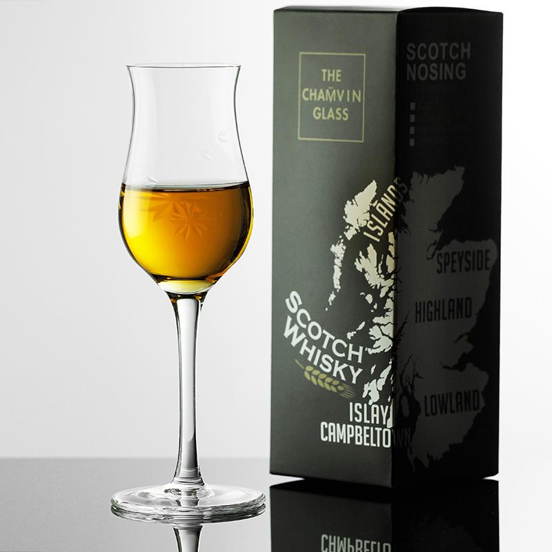 Calice Esclusivo per Whisky delle Highlands Scozzesi con Intagli in Cristallo Brandy Snifter Bicchiere Copita per Whiskey Bicchiere da Degustazione Bicchiere da Vino Scatola Regalo