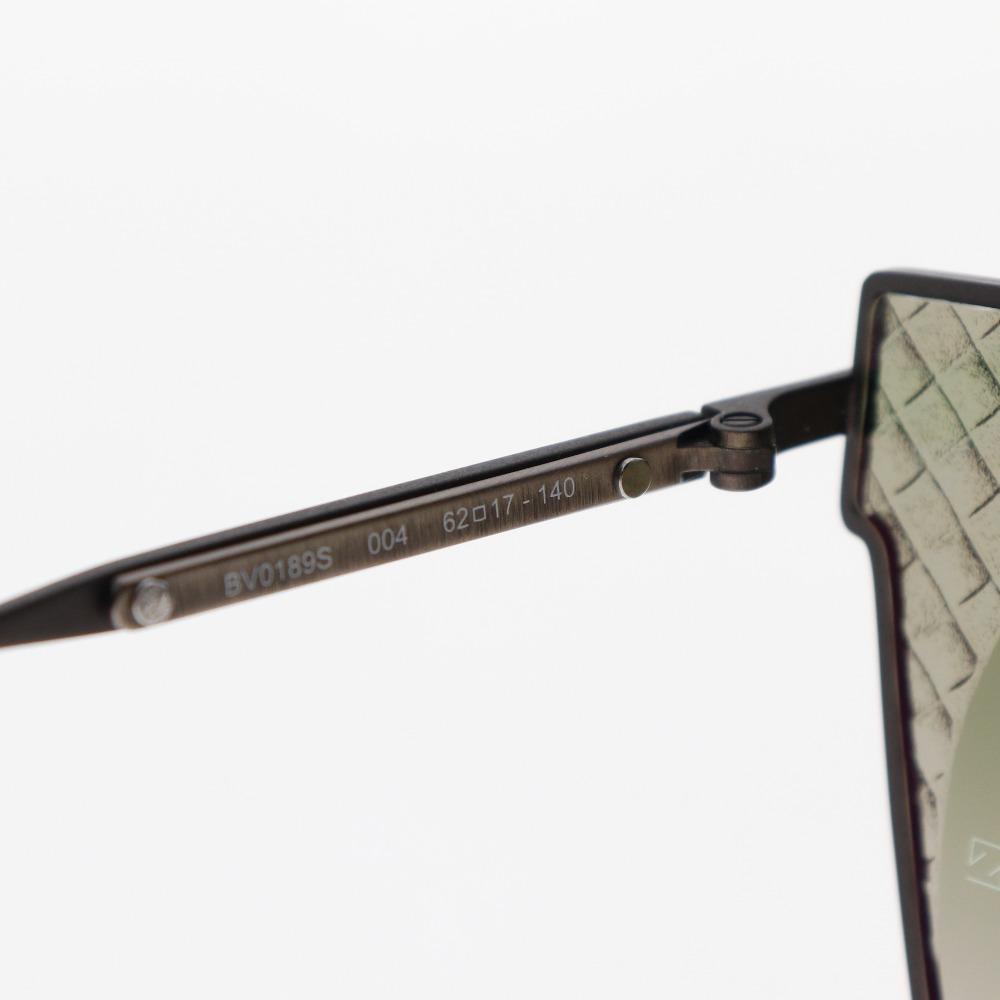 BOTTEGAVENETA Intrecciato Sunglasses Brown Metallic/plastic Unisex Used