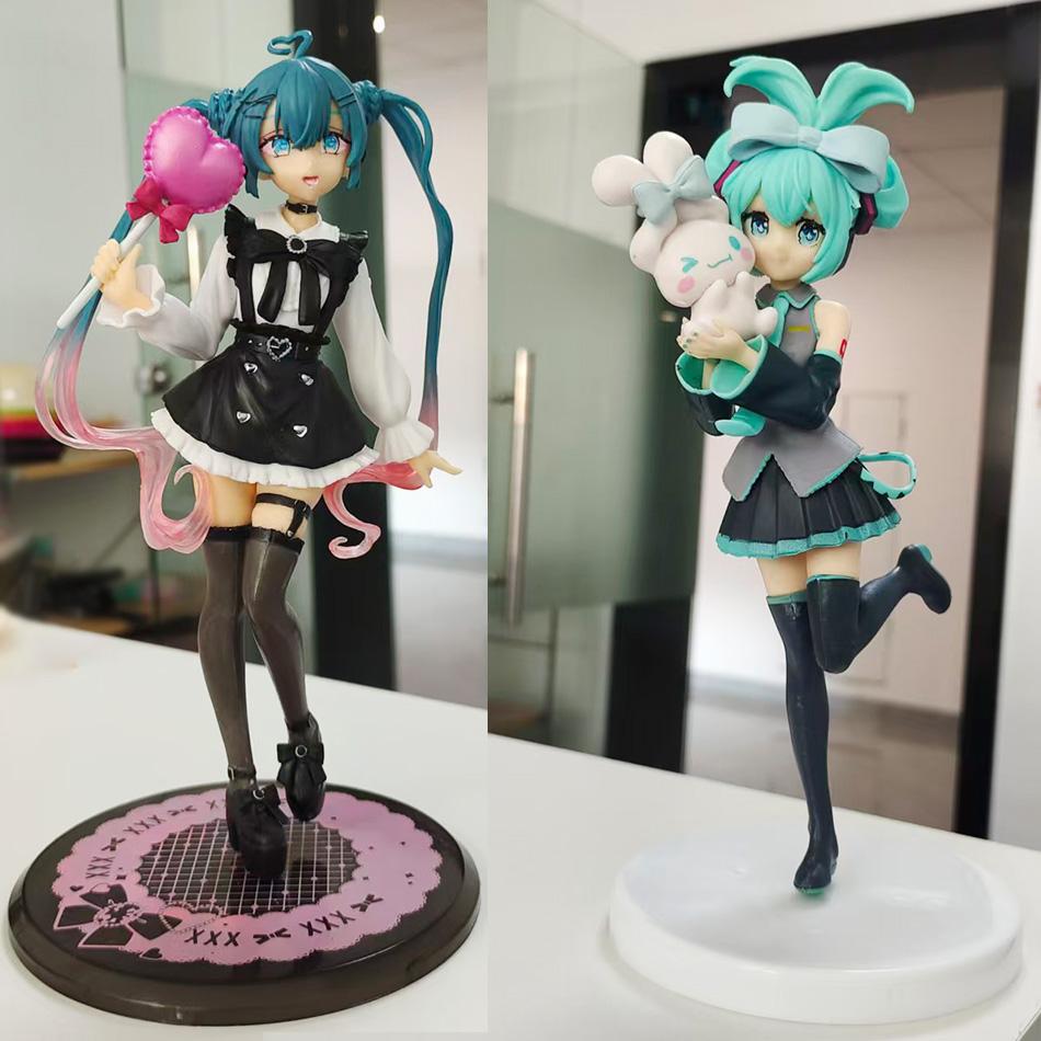 19-21cm Sexy Girl Hatsune Miku Anime Figure Fashion Subclture Miku Action Figure Christmas Gift PVC Collection Model Doll Toys