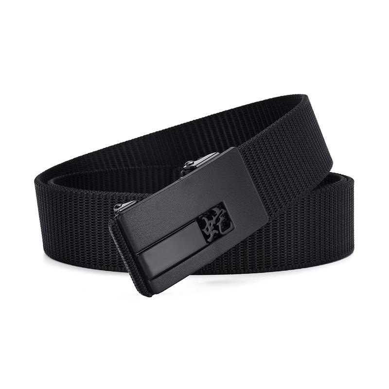 Zodiac Toothless Canvas Belt Simple Automatic Buckle Imitation Nylon Belt Casual Men'S Belt