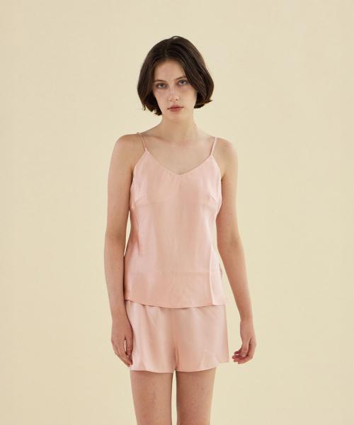 

[2Dreamers] Rose Gold Silk Satin Camisole Set [Shipped from Korea] 100% Authentic M
