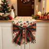 Bows Accents Holiday Table Runner Golden Accents Festive Table Decoration  Winter Xmas