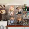 Transparent Vinyl Labubu Doll Display Storage Box for Pop Mart Figurines