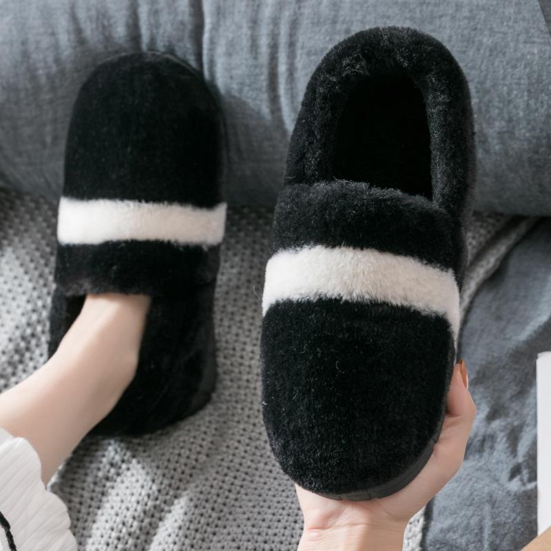

2025 новые зимние тапочки домашние комнатные мужские плюшевые классические плюшевые на платформе для улицы женская обувь 44-45 [Suitable for 43-44 feet]
