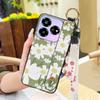 Waterproof Dirt-resistant Phone Case For ZTE Blade V60 Design/Axon 60 Lite Anti-knock Flower Wristband Soft case Lanyard