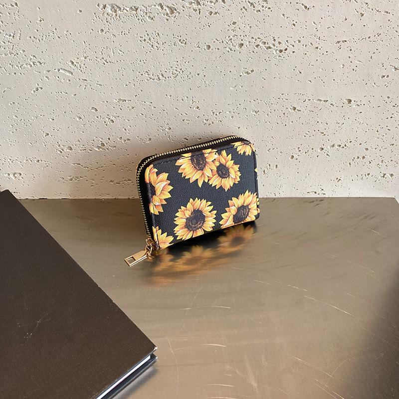 Sunflower Women's wallet Mini Colorful wallet Card Holder Multi-card Slot Simple Clutch Coin Purse Long wallet luxury clutch