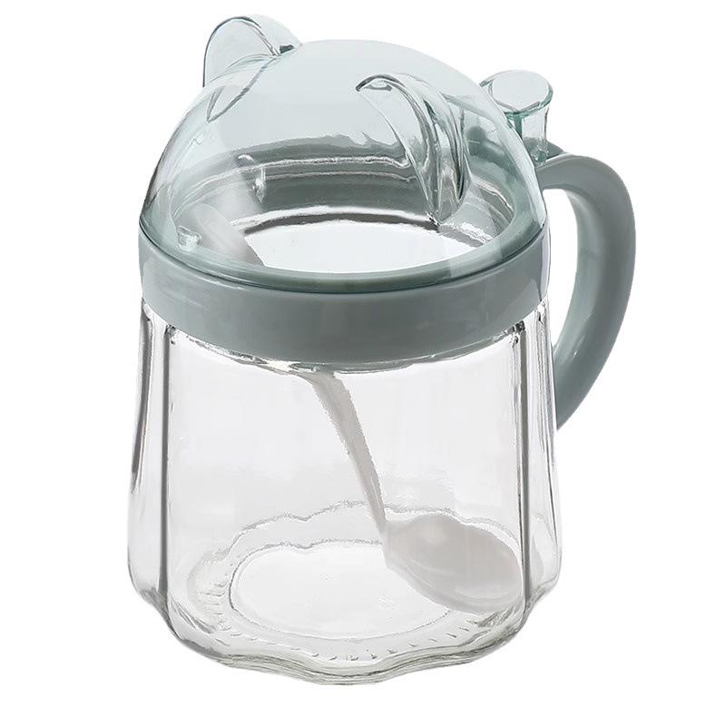 Gewürzglas-Set für die Küche: Glas Gewürzbehälter für Salz, Zucker, MSG