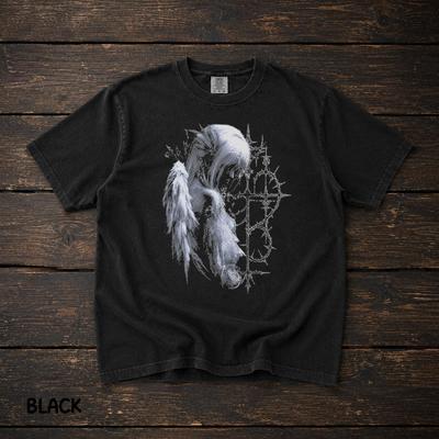 Y2K Alt Fashion Shirt Fallen Angel Graphic Tee Gothic Ethereal Streetwear Comfort Colors®
