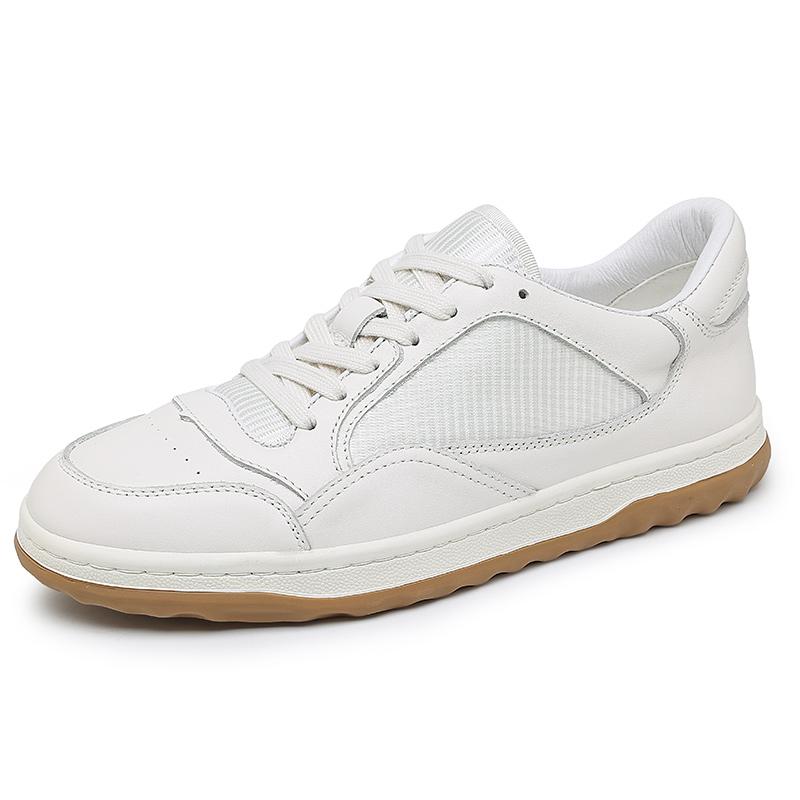 Fashion Genuine Leather Men Shoes Youth Teenage Casual Shoes Classics Man Vulcanize Shoes Driving Sneakers Versatile Skateboard Footwear