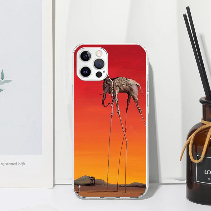 Salvador Dali Art Phone Case For Iphone 17 Air 16 15 Plus 16E 14 Pro Max 13 Mini 12 11 7 8 SE Fundas Soft Back Cover 17 Air 16 1