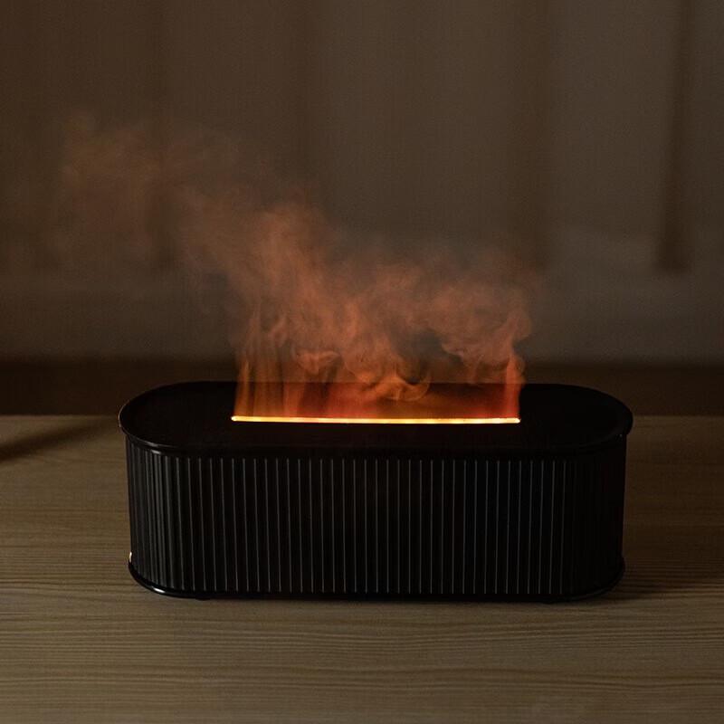 Multi-Color Flame Effect USB Aroma Humidifier