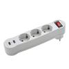 3 Holes EU Standard German Type Extension Socket Conversion Plug Travel Wireless Charger