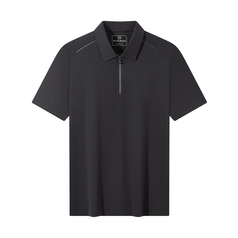 SEVEN Men's Summer Moisture-Wicking Short-Sleeve Polo Shirt