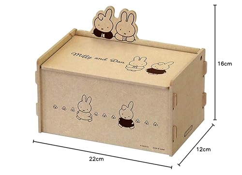 Miffy Easy-to-assemble Storage Box with Lid (Miffy & Daan)