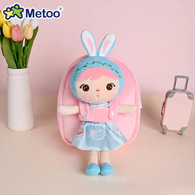 

Original Metoo Backpack Rabbit Keppel Doll Plush Travel Storage Bags Designed For kindergarten Children Boys Plus Girls синий